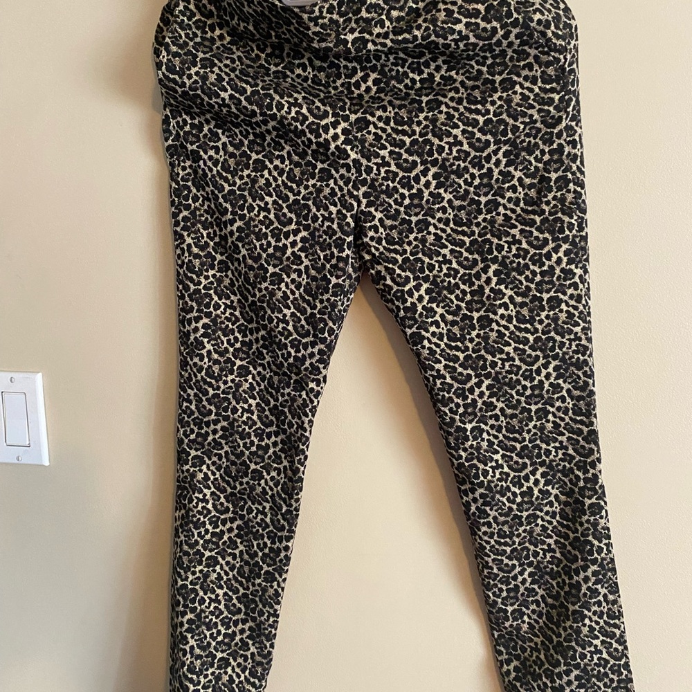 NWT Sezane animal print pants
